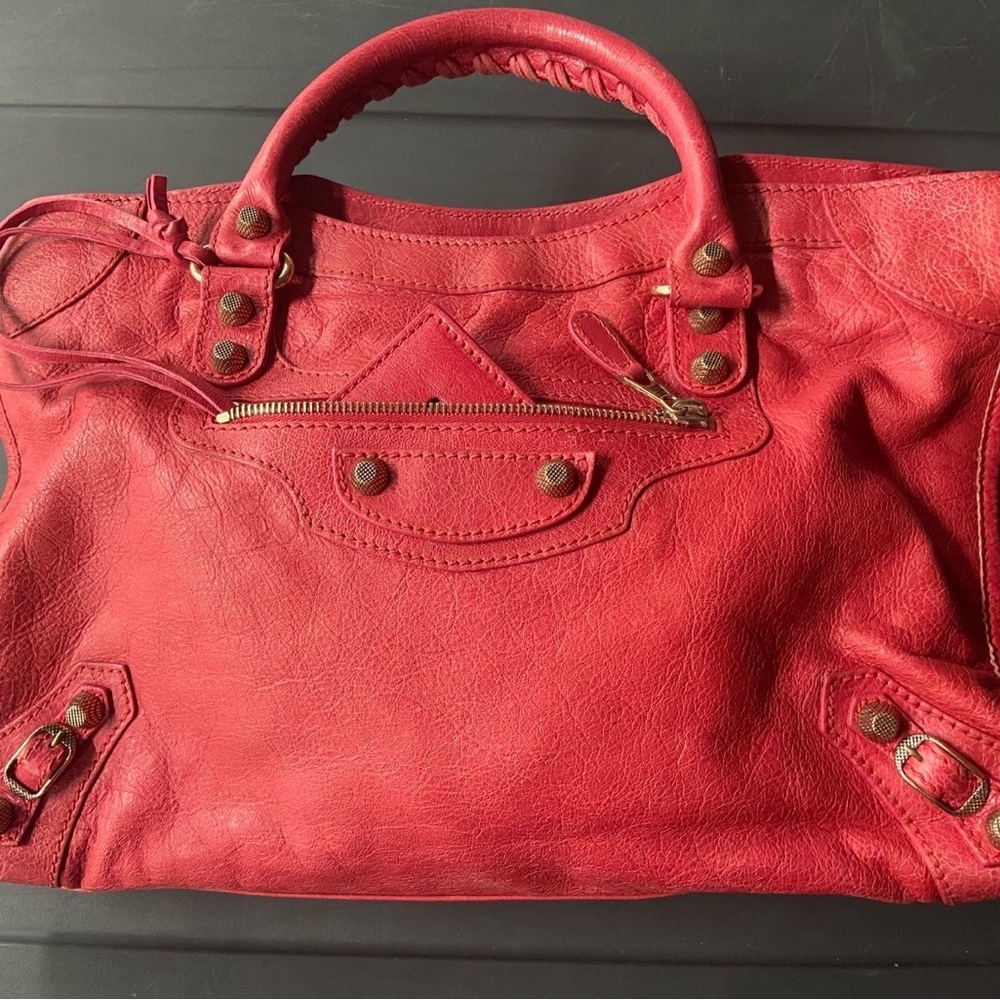 Stunning Balenciaga City Rose Thulian Giant Silver Hardware bag - Picture 13 of 13